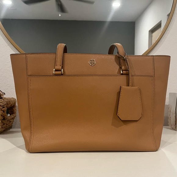 Tory burch tote tan Clearance